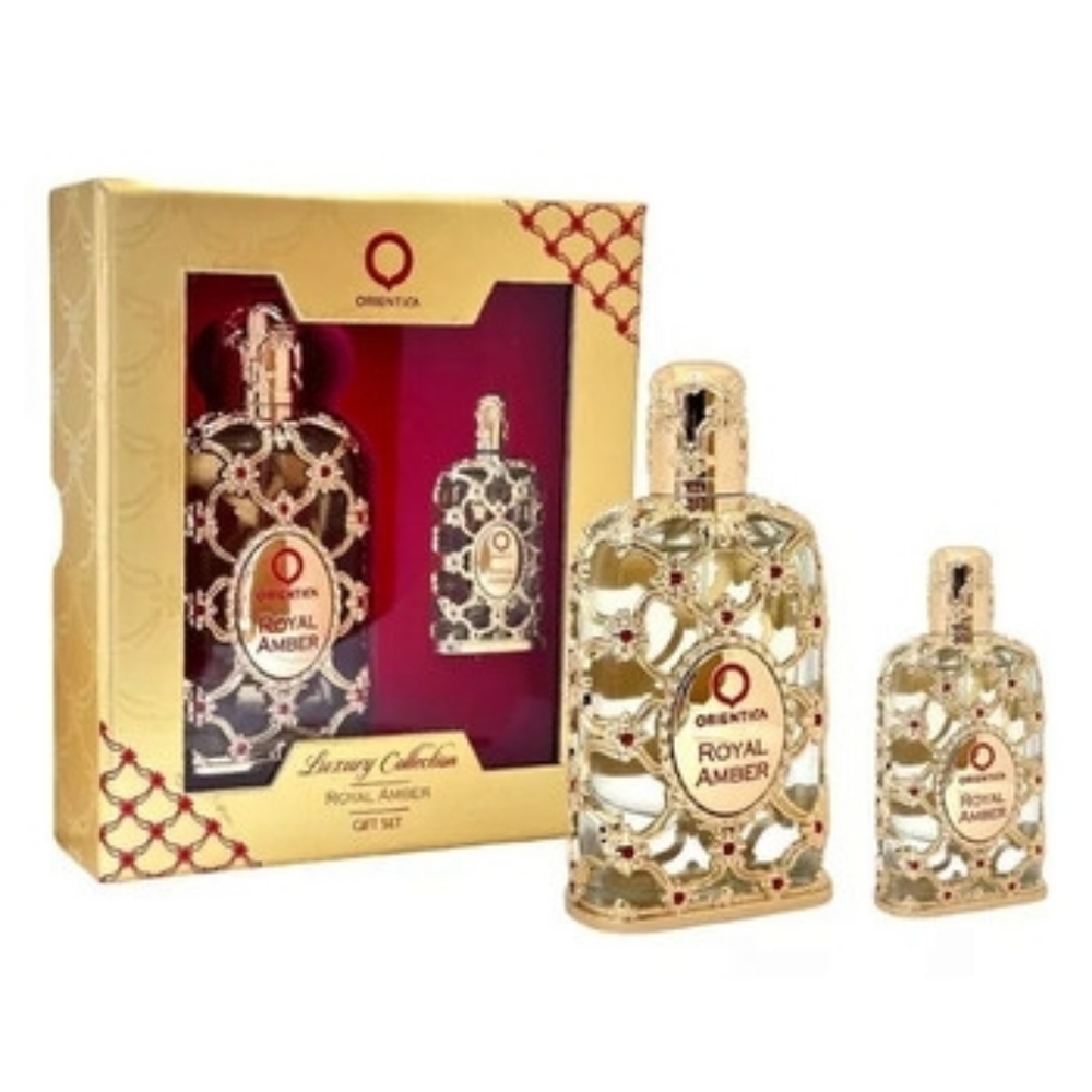 Orientica Unisex Royal Amber Gift Set Fragrances RETAIL $200 RARE TO FIND